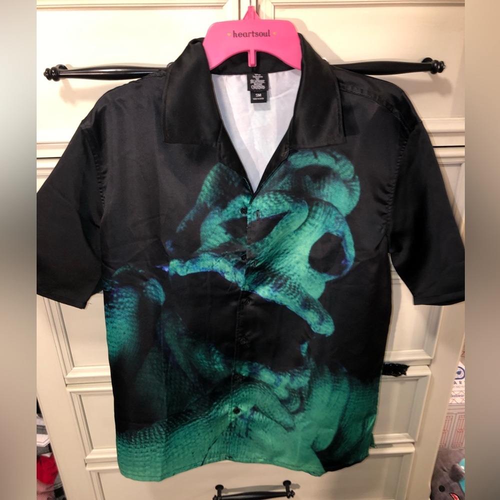 Nightmare before Christmas Oogie boogie button down shirt
